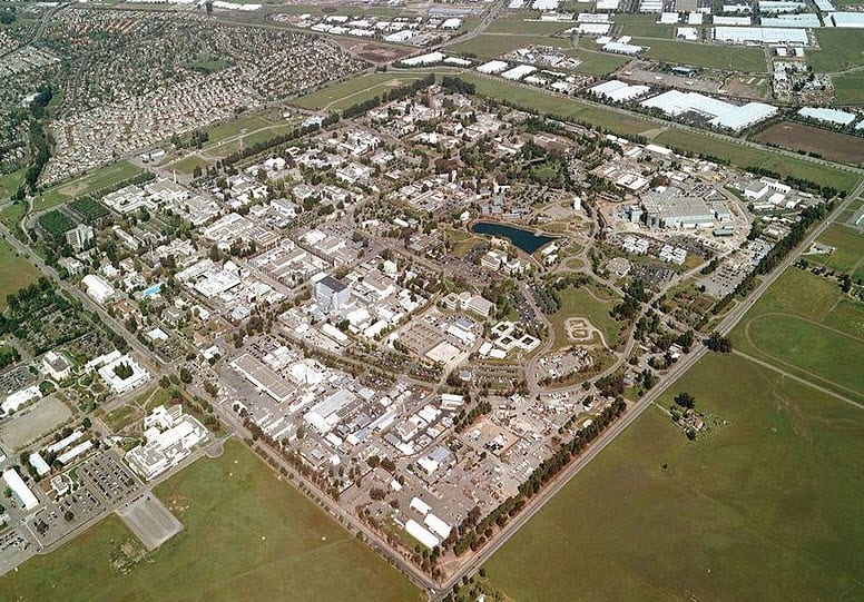 Aerial View of Campus - Hydrogen vans