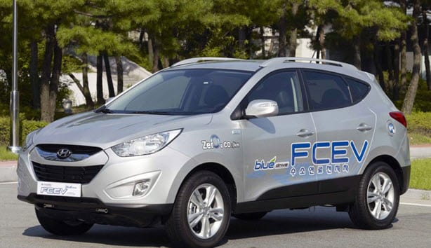 Hyundai's 2011 Tucson ix FCEV Hydrogen Fuel Cell Car