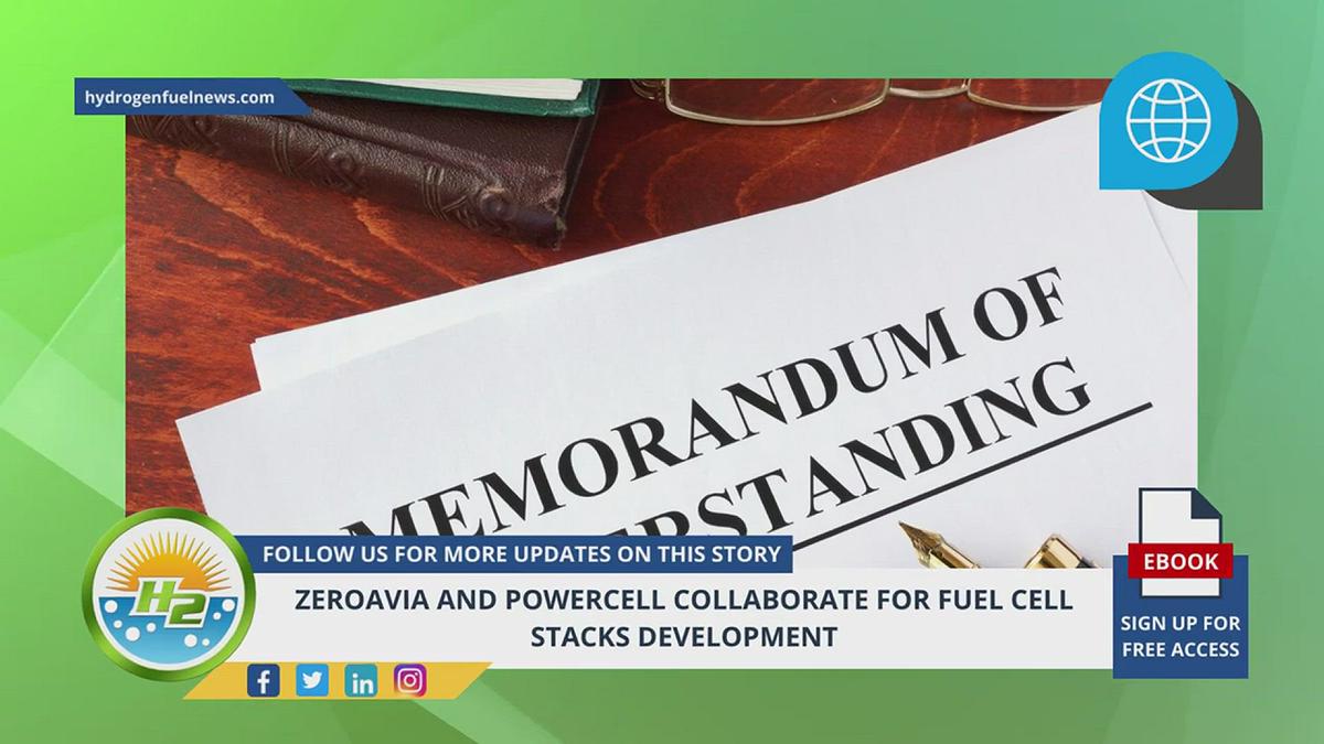 'Video thumbnail for ZeroAvia and PowerCell collaborate for fuel cell stacks development'