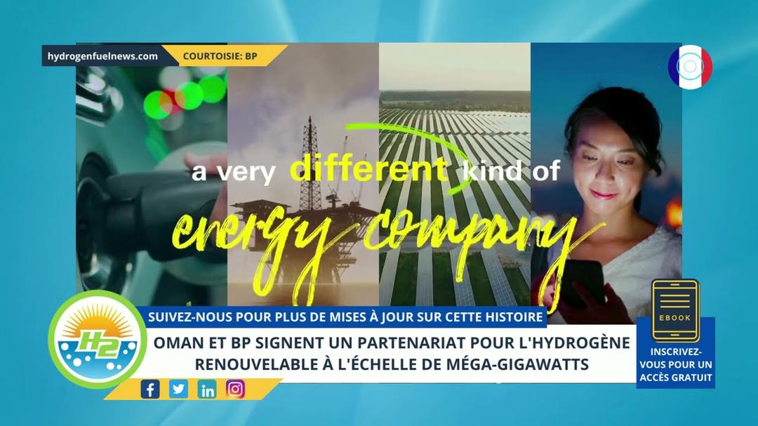 'Video thumbnail for [French] Oman and BP sign renewable hydrogen partnership on mega-gigawatt scale'
