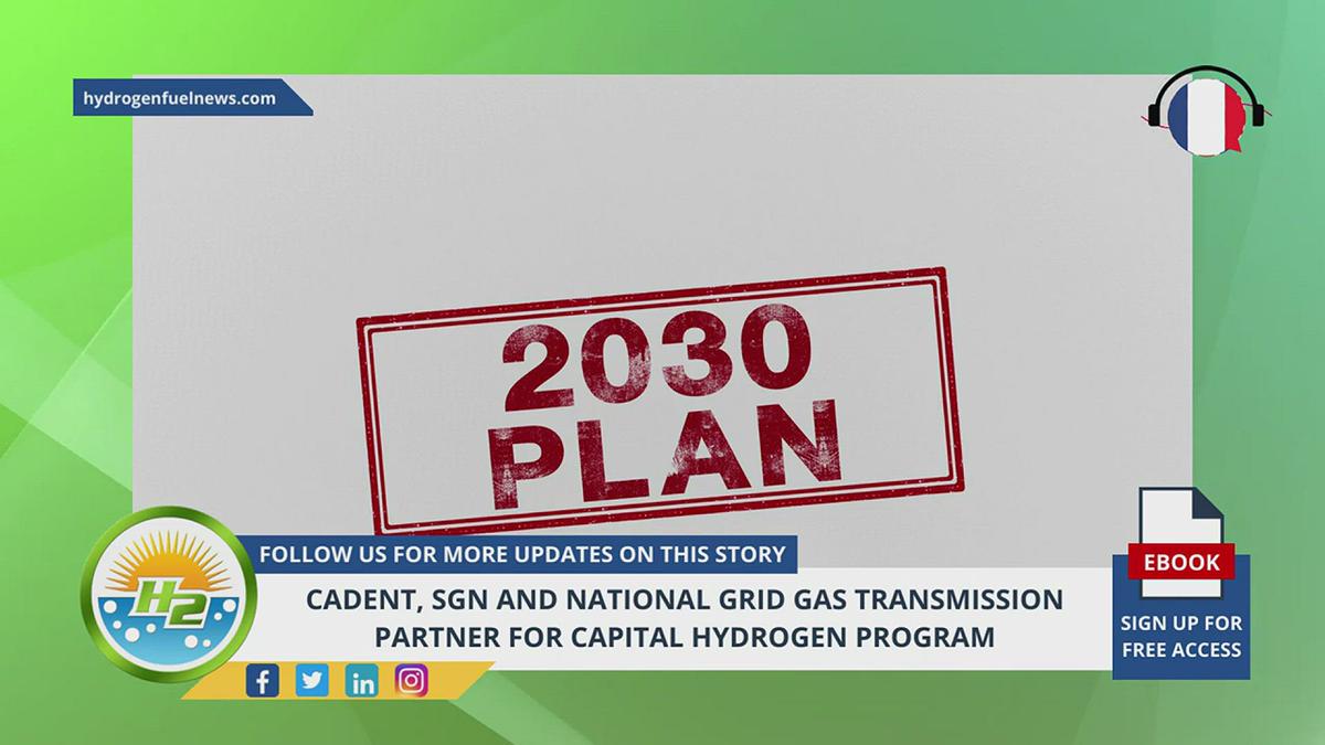 'Video thumbnail for (French) Hydrogen News - Cadent, SGN and National Grid Gas Transmission partner Hydrogen program'
