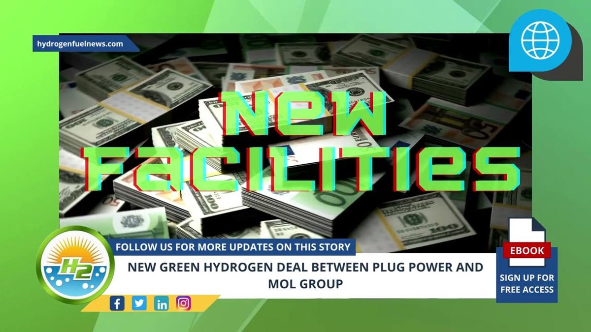 'Video thumbnail for (German) NEW GREEN HYDROGEN DEAL BETWEEN PLUG POWER AND MOL GROUP'