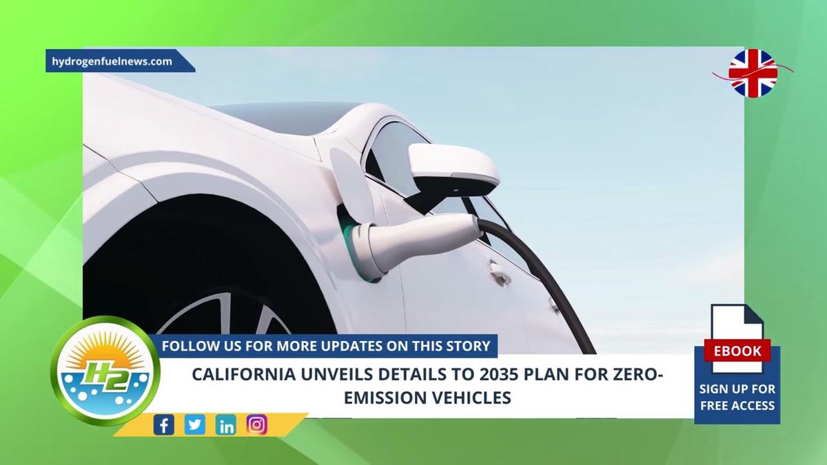 'Video thumbnail for California unveils details to 2035 plan for zero-emission vehicles'
