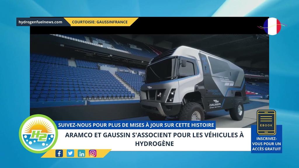 'Video thumbnail for [French] Aramco and Gaussin partner up for hydrogen vehicles'