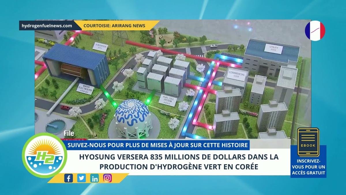 'Video thumbnail for [French] Hyosung to pour $835 million into green hydrogen production in Korea'