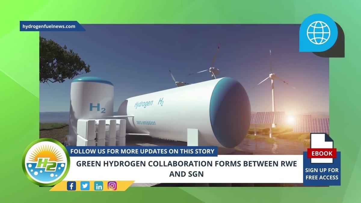 'Video thumbnail for German Version - Green hydrogen news collaboration forms between RWE and SGN'