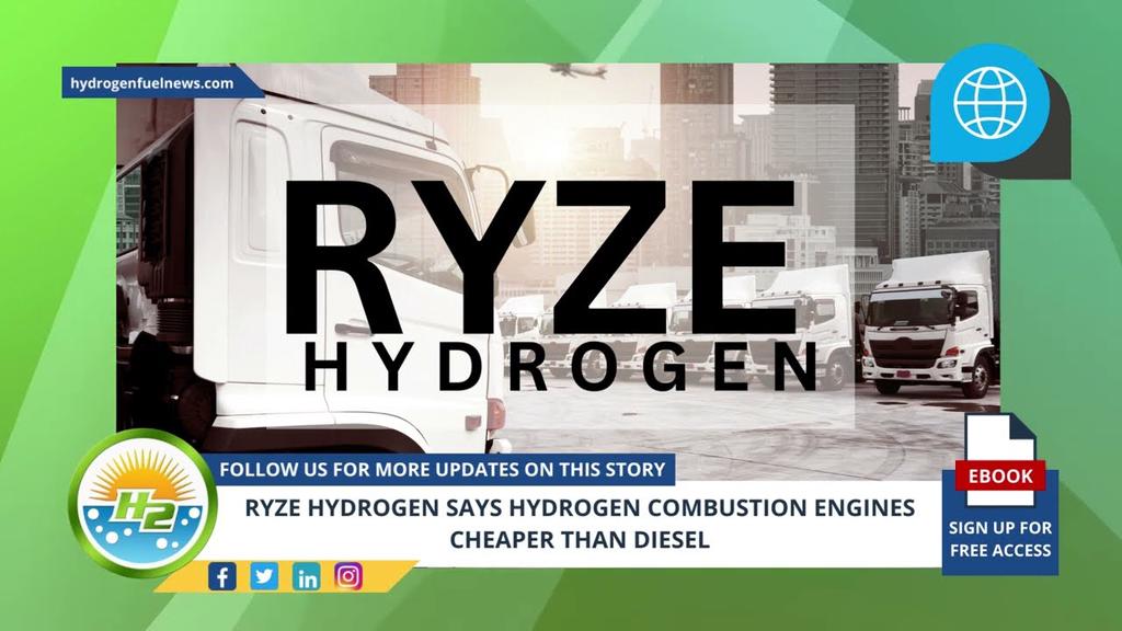 'Video thumbnail for Ryze Hydrogen says hydrogen combustion engines cheaper than diesel'