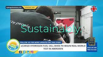 'Video thumbnail for eCargo hydrogen fuel cell bikes to begin real-world test in Aberdeen'