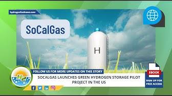 'Video thumbnail for SoCalGas launches green hydrogen storage pilot project in the US'