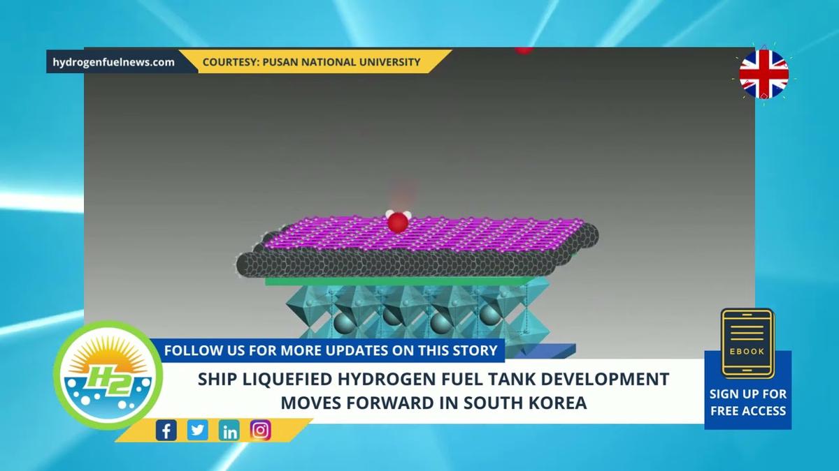 'Video thumbnail for Ship liquefied hydrogen fuel tank development moves forward in South Korea'