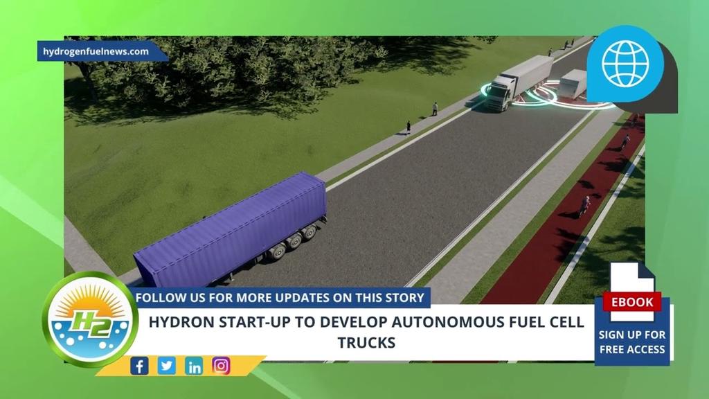 'Video thumbnail for German Version - Hydron Start-up to Develop Autonomous Fuel Cell Trucks'