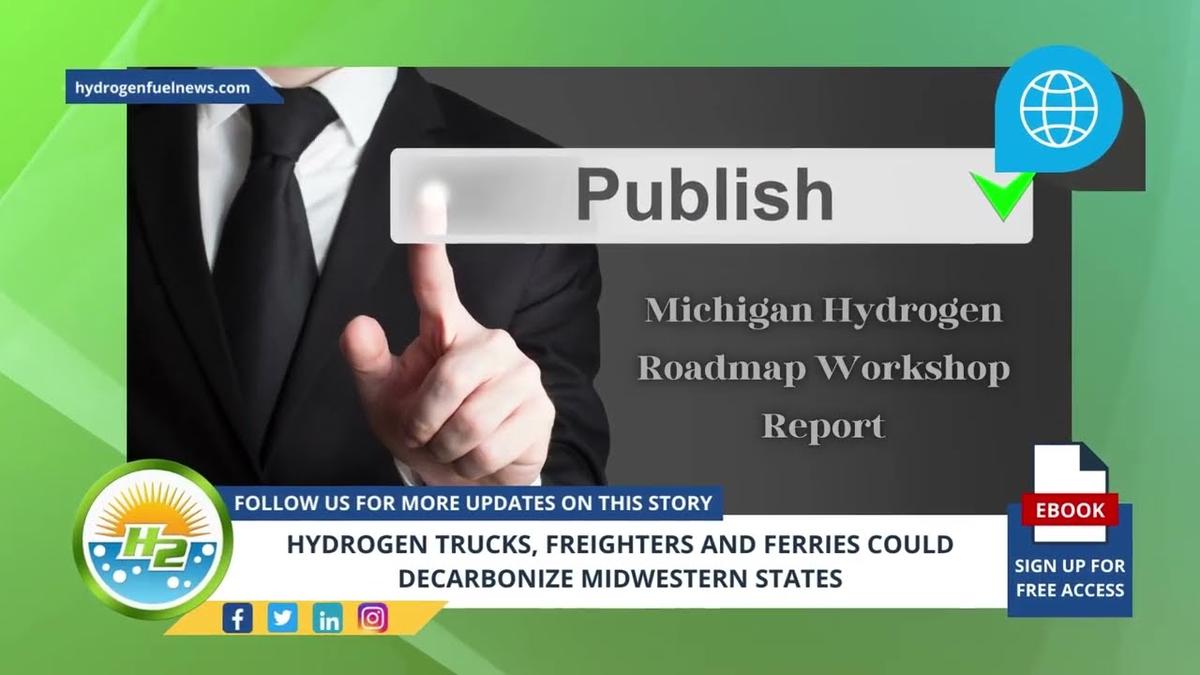 'Video thumbnail for Hydrogen trucks, freighters and ferries could decarbonize Midwestern states'