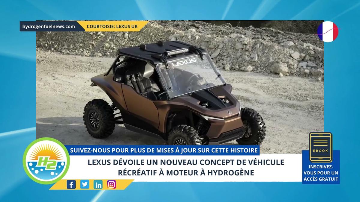 'Video thumbnail for [French] Lexus unveils new hydrogen engine recreational vehicle concept'