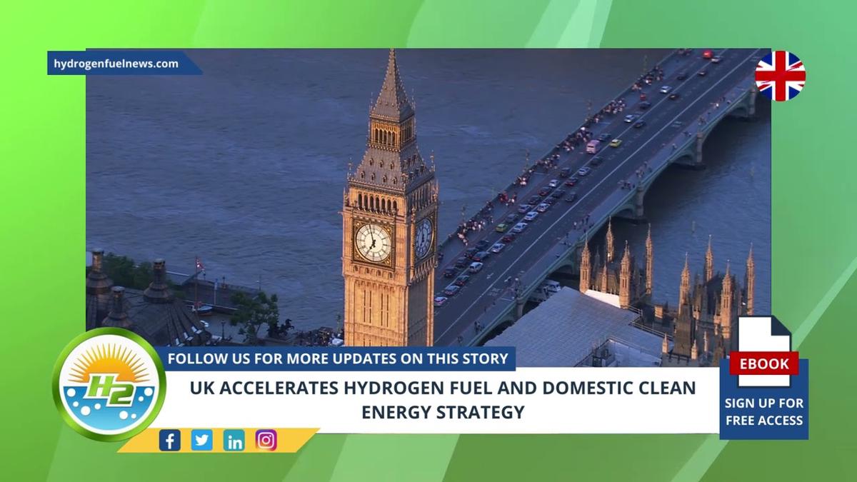 'Video thumbnail for UK accelerates hydrogen fuel and domestic clean energy strategy'