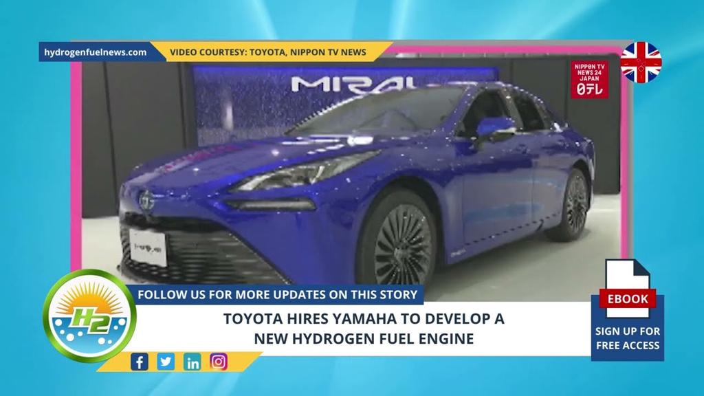 'Video thumbnail for Toyota hires Yamaha to develop a new hydrogen fuel engine'