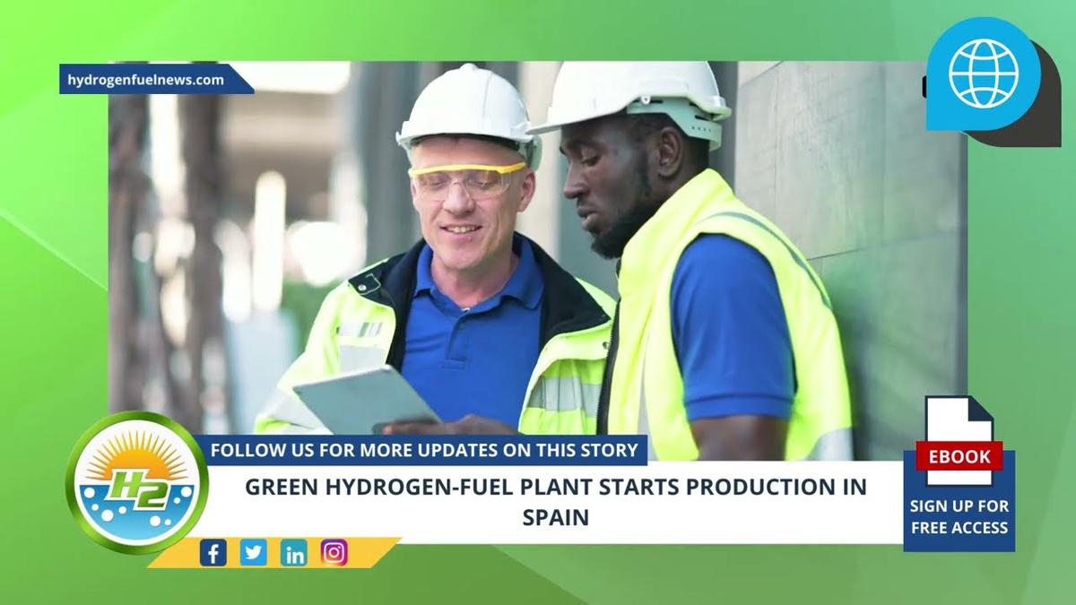 'Video thumbnail for German - GREEN HYDROGEN FUEL PLANT STARTS PRODUCTION IN SPAIN'