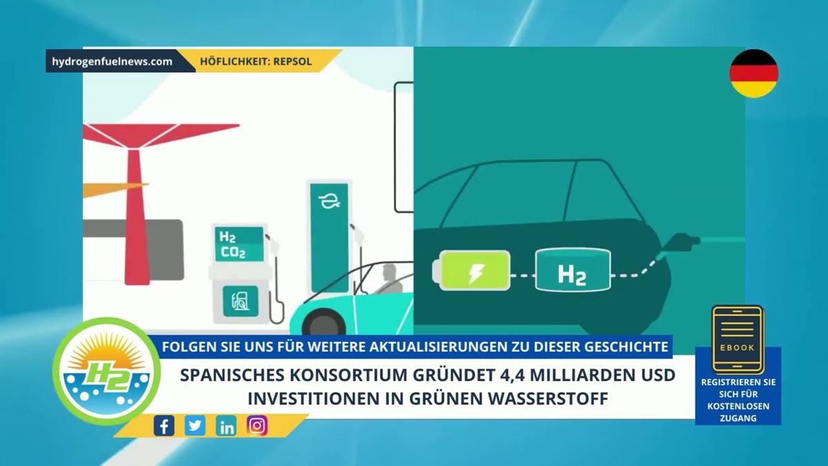 'Video thumbnail for [German] Spanish consortium forms for $4.4 billion green hydrogen investment'