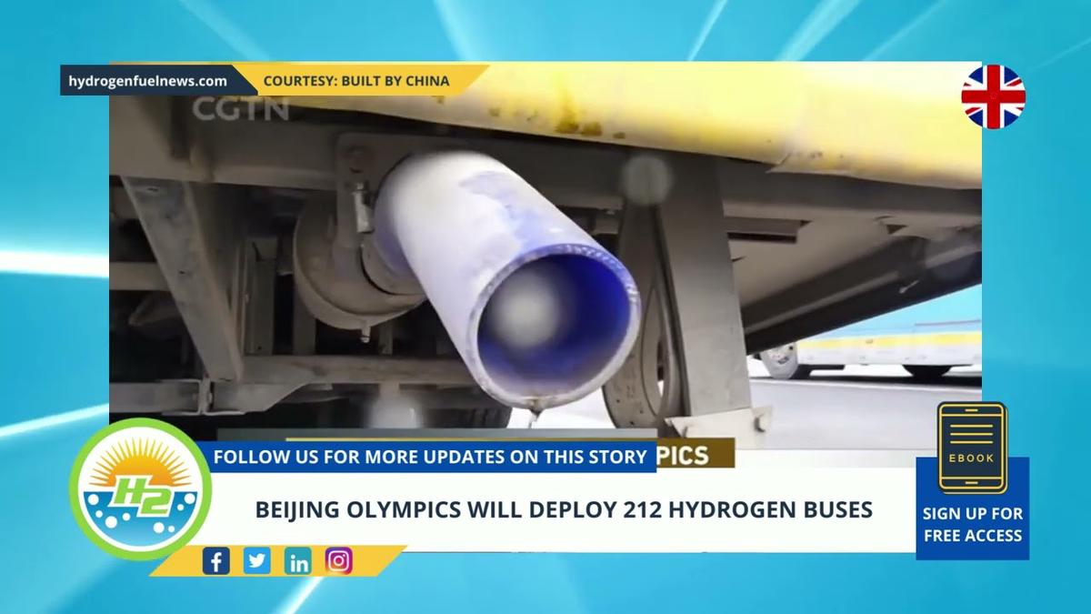 'Video thumbnail for Beijing Olympics will deploy 212 hydrogen buses'