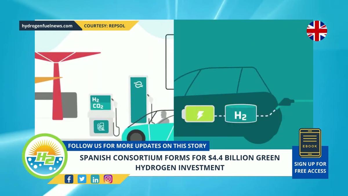 'Video thumbnail for Spanish consortium forms for $4.4 billion green hydrogen investment'