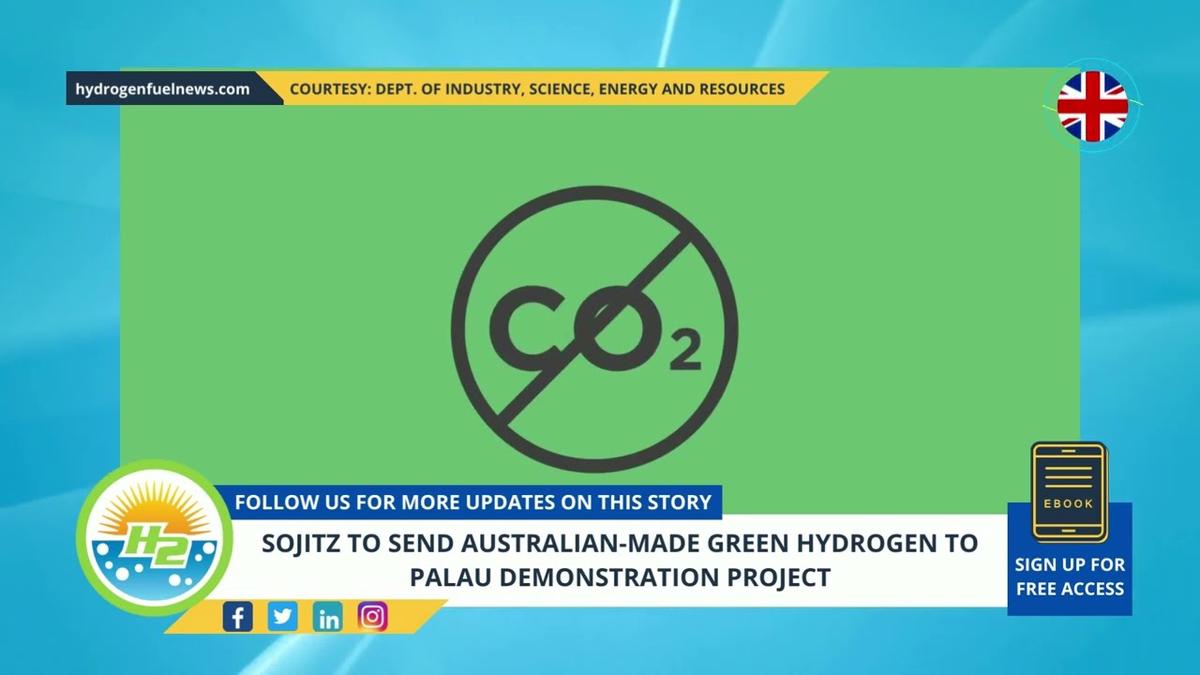 'Video thumbnail for Sojitz to send Australian-made green hydrogen to Palau demonstration project'