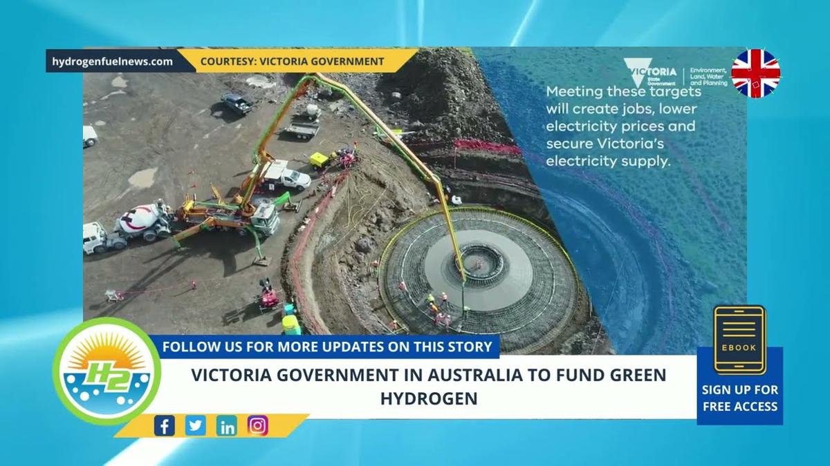 'Video thumbnail for Victoria government in Australia to fund green hydrogen'