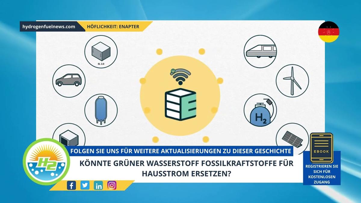 'Video thumbnail for [German] Could green hydrogen replace fossil fuels for home electricity?'