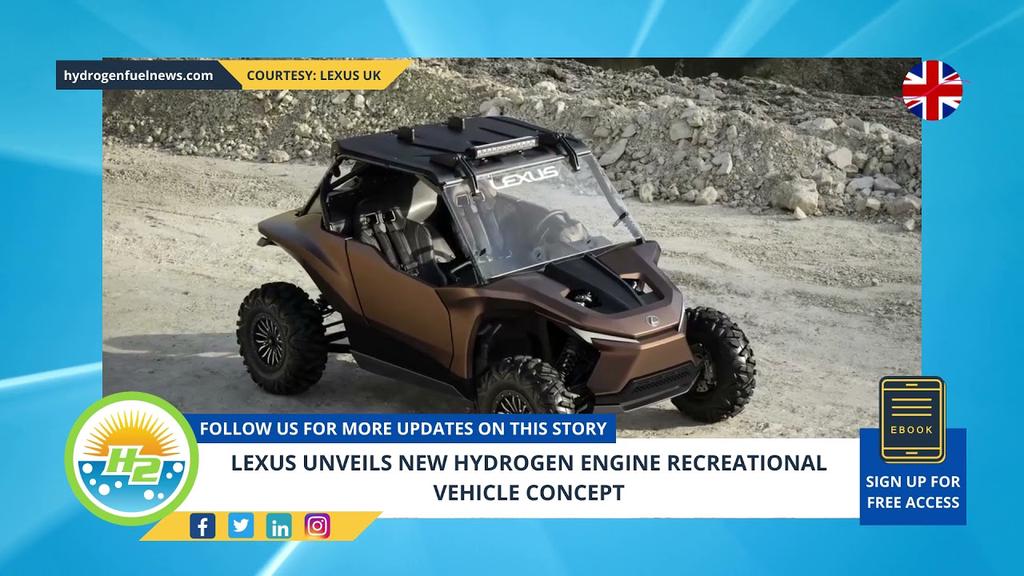 'Video thumbnail for Lexus unveils new hydrogen engine recreational vehicle concept'