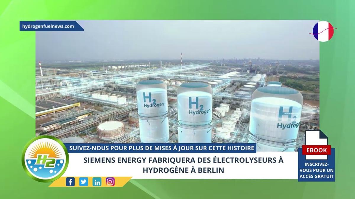 'Video thumbnail for [French] Siemens Energy to produce hydrogen electrolyzers in Berlin'