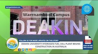 'Video thumbnail for Deakin University hydrogen fuel cell plant begins construction in Australia'