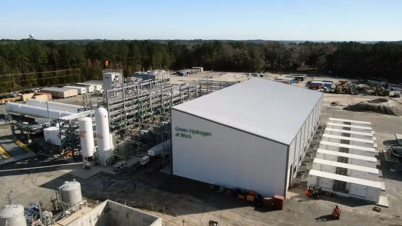 Hydrogen Fuel - Plug Power Liquid Green Hydrogen Production Plant in Georgia - Image Source Plug Power