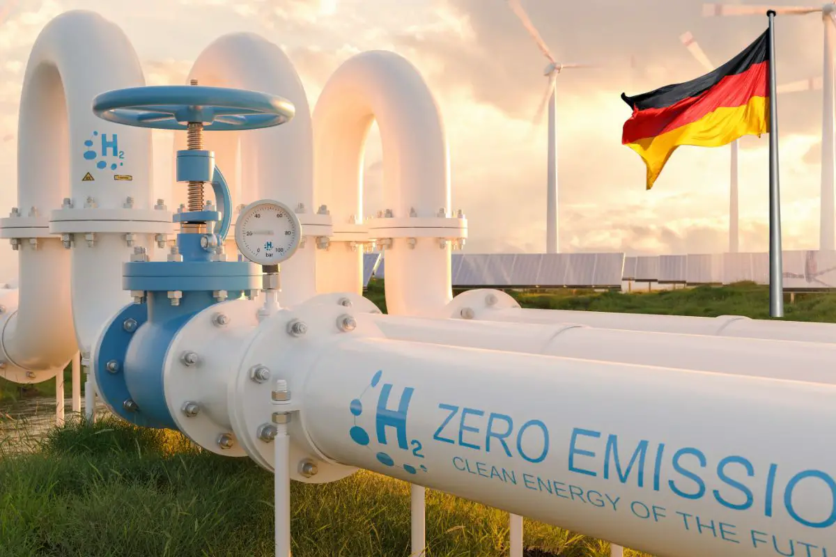 Hydrogen Fuel Network - H2 Pipeline - German Flag