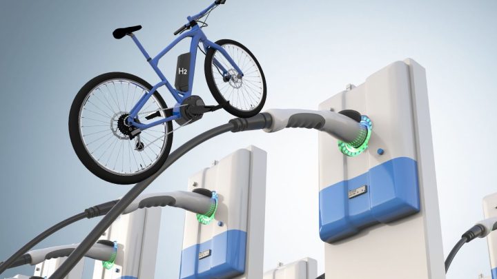 Hydrogen bikes need only seconds to refuel