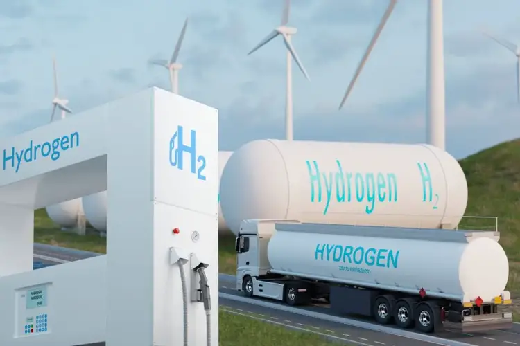 Mạng lưới tiếp nhiên liệu hydro - trạm - xe tải - năng lượng tái tạo