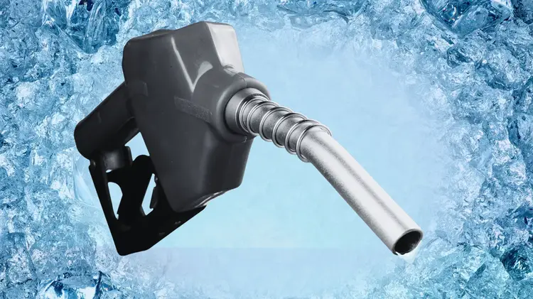 pump nozzle freezing